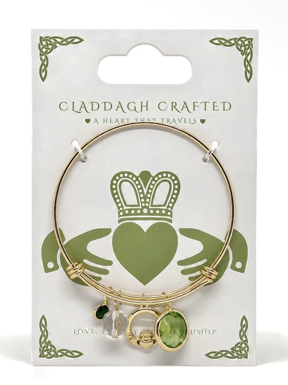 Gold-Tone Charm Bangle Bracelet